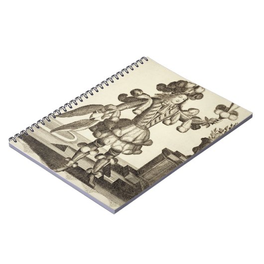 羽のディーラーのための衣裳、パブ。 Gerard Valck著 ノートブック (左側)