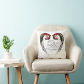 羽のハートの聖なる書物、経典の枕 クッション (椅子)