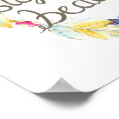 羽のビーズリースは決して美ストップしくない ポスター (角)