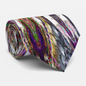 羽の万華鏡のように千変万化するパターン ネクタイ (ロール)
