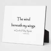 羽の下の風 フォトプラーク (側面)