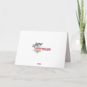 羽の付いた円サンキューカード サンキューカード (裏面)