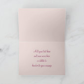 羽の付いた円サンキューカード サンキューカード (内部)