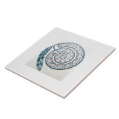 羽の付いた円 タイル (側面)