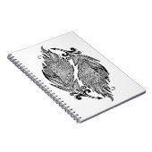 羽の刺激を受けたなスケッチ ノートブック (右側)