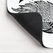 羽の刺激を受けたなスケッチ マウスパッド (コーナー)