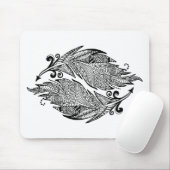 羽の刺激を受けたなスケッチ マウスパッド (マウス)
