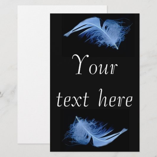 羽の囁き 便箋 (正面/裏面)