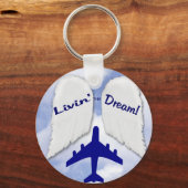 羽の夢 キーホルダー (正面)