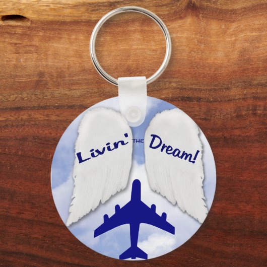 羽の夢 キーホルダー (正面)