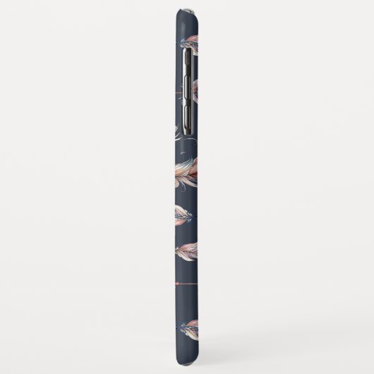 羽の模様の付いた部族矢印 Case-Mate iPhoneケース (裏面/左)