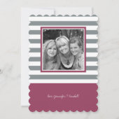 羽の母の日とワイルドフラワー牡丹フローラ カード (裏面)