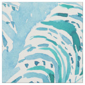 羽の流れの水の水彩画 ファブリック (クローズアップ)