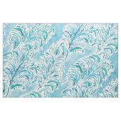 羽の流れの水の水彩画 ファブリック (ファットクウォーター)