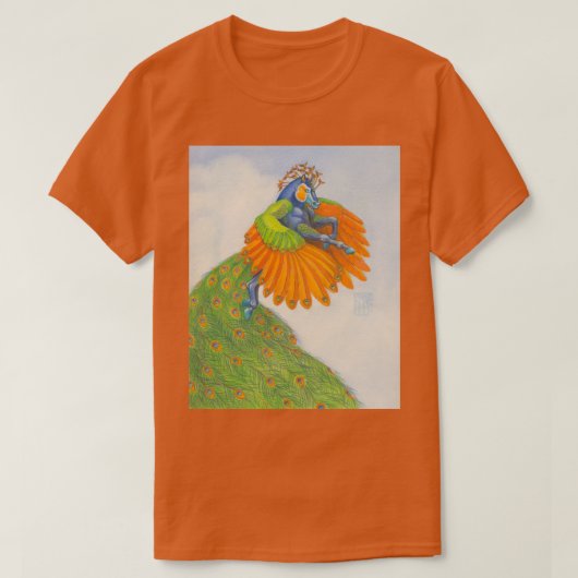 羽の生えたペガサス Tシャツ (デザイン正面)