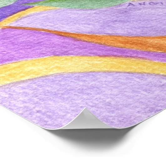 羽の生えた猫 ポスター (角)