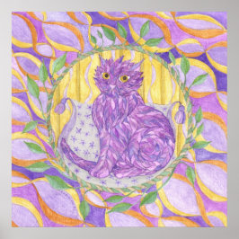 羽の生えた猫 ポスター