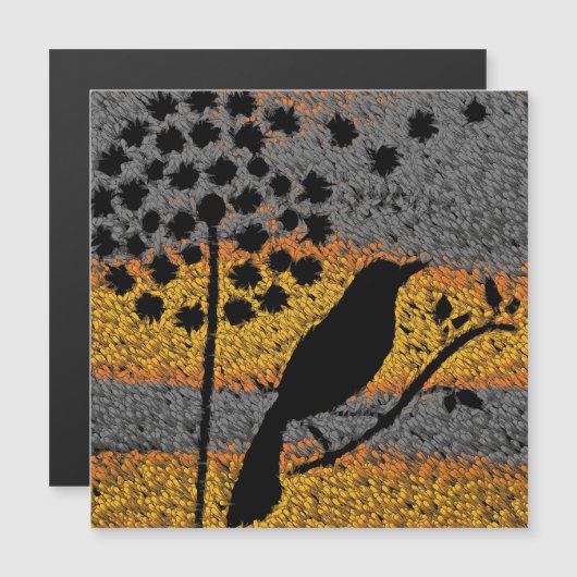 羽の磁石の間の鳥 (正面/裏面)