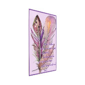 羽の紫と意味 メタルプリント (3/4)