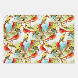 羽の群れ ラッピングペーパーシート