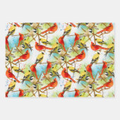 羽の群れ ラッピングペーパーシート (正面2)
