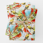 羽の群れ ラッピングペーパーシート (インサイチュ)