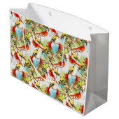 羽の群れ ラージペーパーバッグ (裏面アングル)