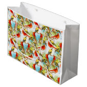 羽の群れ ラージペーパーバッグ (正面アングル)