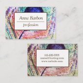 羽の芸術の専門の名刺 名刺 (正面/裏面)