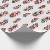 羽の芸術 ラッピングペーパー (角)