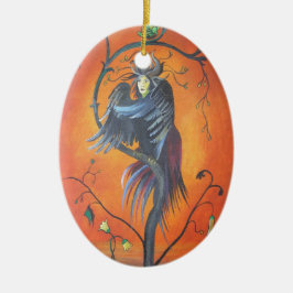 羽の荒れた予言の鳥をガマウで撃つ セラミックオーナメント