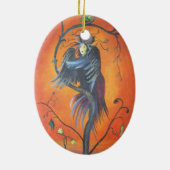 羽の荒れた予言の鳥をガマウで撃つ セラミックオーナメント (裏面)