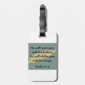 羽の荷物のラベル ラゲッジタグ (裏面縦)