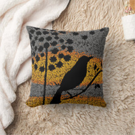 羽の間の鳥 クッション