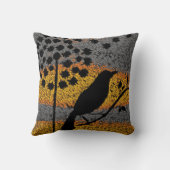 羽の間の鳥 クッション (裏面)