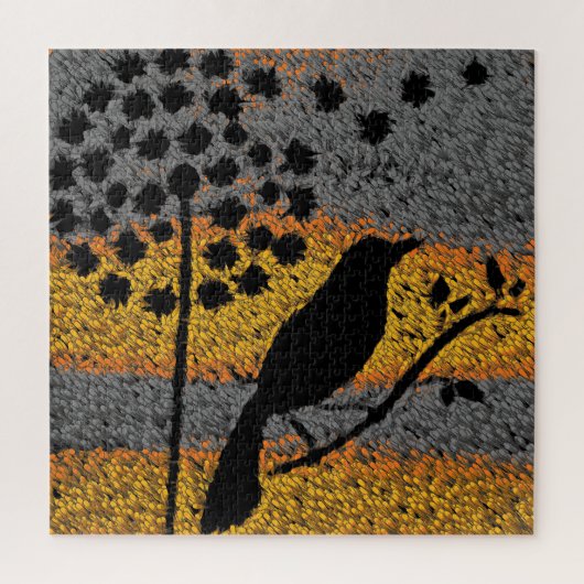 羽の間の鳥 ジグソーパズル (縦)