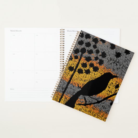 羽の間の鳥 プランナー手帳 (ディスプレー)