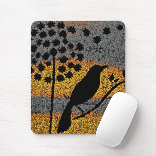 羽の間の鳥 マウスパッド (マウス)