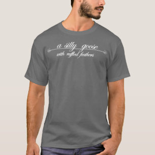 羽の間抜け生えた鵞鳥 Tシャツ