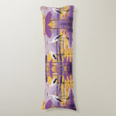 羽の静け:鳥のデザイン抱き枕 ボディピロー (正面縦)