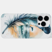 羽の魅惑の世界:Naの美しい Case-Mate iPhoneケース (裏面 (横))