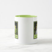 羽の鳥が群を成してコカトゥー マグカップ (中央)