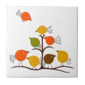 羽の鳥 タイル (正面)