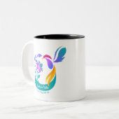 羽の鳥 ツートーンマグカップ (正面左)