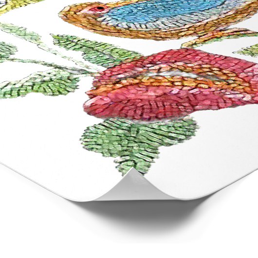 羽の鳥 ポスター (角)