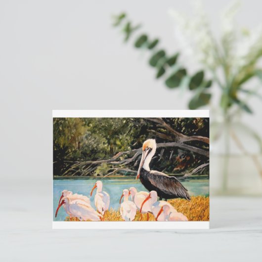 羽の鳥 ポストカード (スタンド正面)