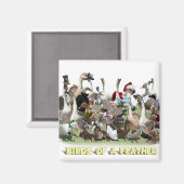 羽の鳥 マグネット (正面/裏面)