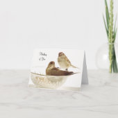 羽の鳥 – 空白の考えのカード カード (正面)