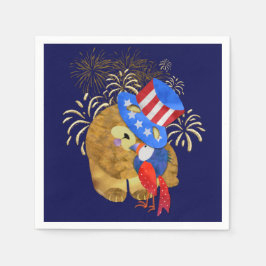 羽の鳥 – 紙ナプキン スタンダードカクテルナプキン