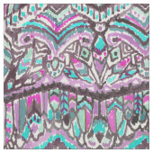 羽のBohoの野蛮な水彩画の種族の生地 ファブリック (見本)